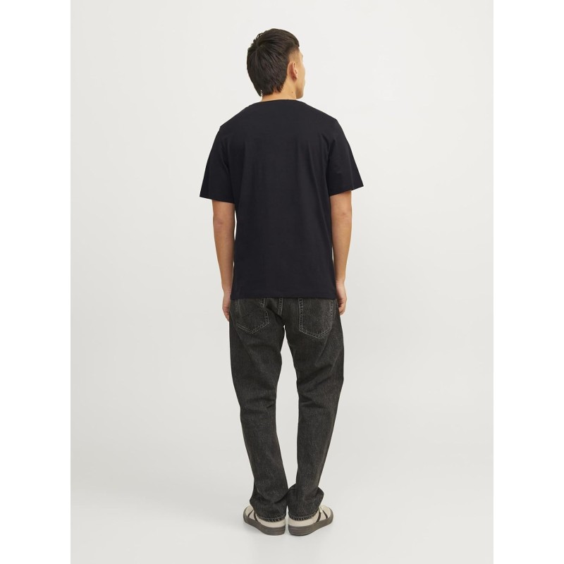 JACK & JONES Jjecorp Logo Tee SS O-Neck Noos T-Shirt Uomo - L Black/Detail: Small Print/Black JACK & JONES Jjecorp Logo Tee SS O-Neck Noos T-Shirt Uomo - L Black/Detail: Small Print/Black