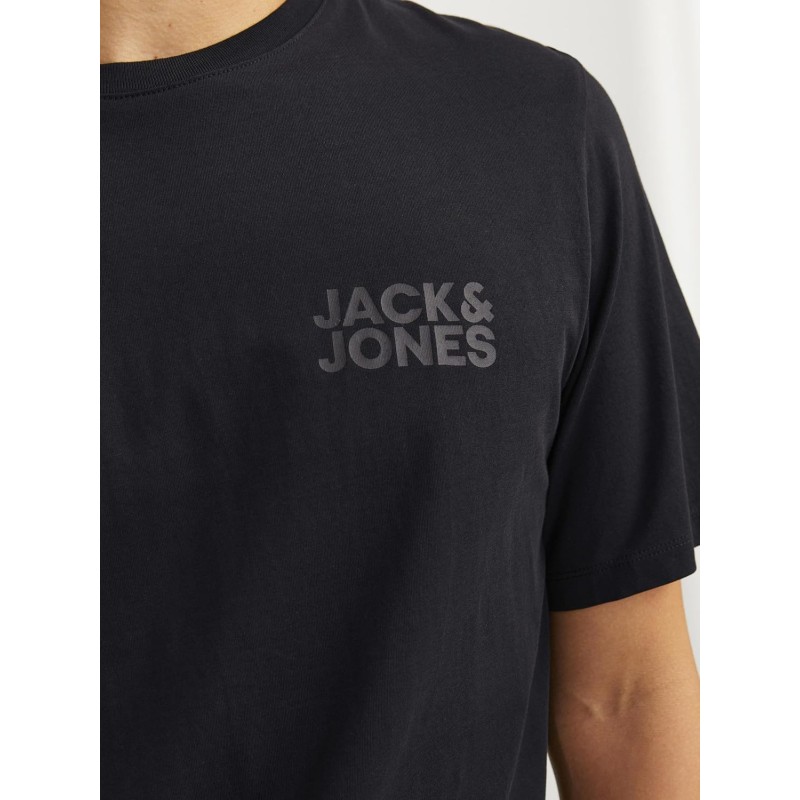 JACK & JONES Jjecorp Logo Tee SS O-Neck Noos T-Shirt Uomo - L Black/Detail: Small Print/Black JACK & JONES Jjecorp Logo Tee SS O-Neck Noos T-Shirt Uomo - L Black/Detail: Small Print/Black