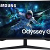 Samsung Monitor Gaming Odyssey G5 (S32CG554), Curvo (1000R), 32", 2560x1440 (WQHD 2K), HDR10, VA, 165 Hz, 1 ms (MPRT), FreeSync, HDMI, Display Port, Ingresso Audio, Flicker Free, Eye Saver Mode - 32''