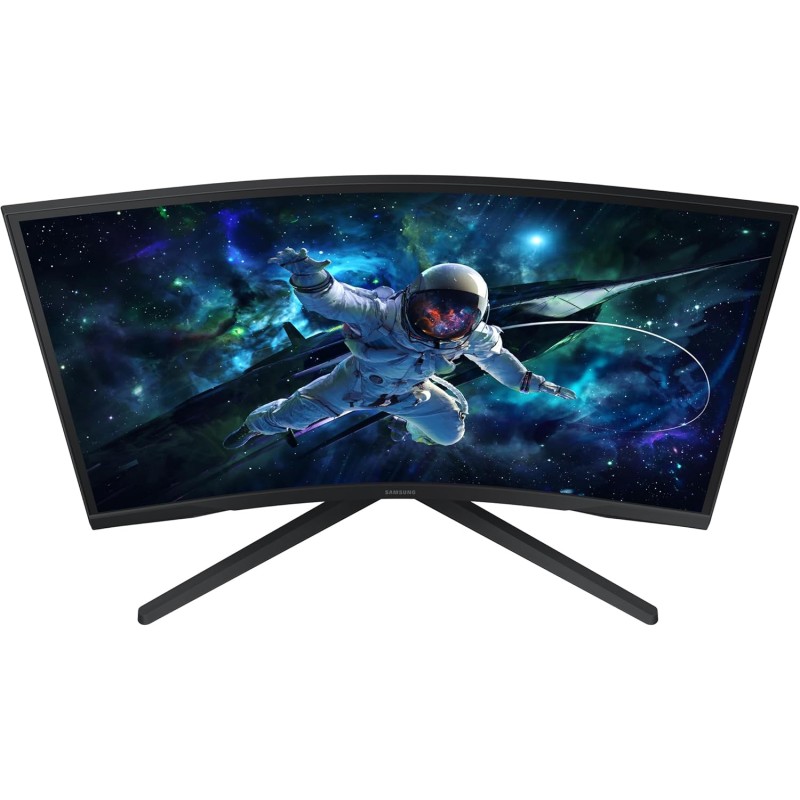 Samsung Monitor Gaming Odyssey G5 (S27CG554), Curvo (1000R), 27", 2560x1440 (WQHD 2K), HDR10, VA, 165 Hz, 1 ms (MPRT), FreeSync, HDMI, Display Port, Ingresso Audio, Flicker Free, Eye Saver Mode - 27''