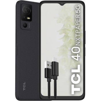 TCL 40NXTPAPER 5G Smartphone 5G, Display 6.6" HD+90 Hz, 256 GB, 12 GB RAM (6GB+6GB RAM expansion) Tripla Camera da 50 MP, Android 13, Batteria 5010 mAh, Starlight Black, USB Type-C Aggiuntivo TCL 40NXTPAPER 5G Smartphone 5G, Display 6.6" HD+90 Hz, 256 GB, 12 GB RAM (6GB+6GB RAM expansion) Tripla Camera da 50 MP, Android 13, Batteria 5010 mAh, Starlight Black, USB Type-C Aggiuntivo