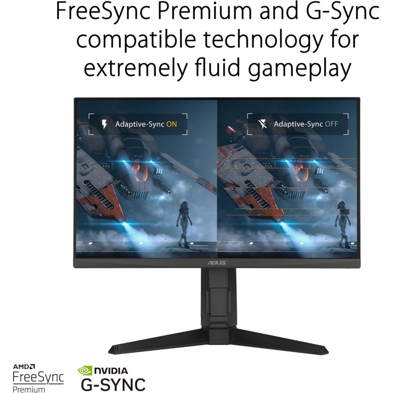 ASUS TUF Gaming VG249QL3A Monitor Gaming da 24” pollici (23.8), Full HD (1920x1080), 180Hz, IPS veloce, ELMB, Tempo di Risposta 1ms (GTG), FreeSync Premium, G-Sync, Variable Overdrive, 99% sRGB, Nero - 24" ASUS TUF Gaming VG249QL3A Monitor Gaming da 24” pollici (23.8), Full HD (1920x1080), 180Hz, IPS veloce, ELMB, Tempo di Risposta 1ms (GTG), FreeSync Premium, G-Sync, Variable Overdrive, 99% sRGB, Nero - 24"