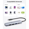 NOVOO USB C Hub with HDMI 4K, 100W PD, 3 USB Data Ports USB C 5Gbps Dock USB C Adapter for iPhone 15/15 Pro, MacBook Pro/Air M1 M2, iPad Pro, Surface, XPS, Thinkpad, Galaxy and More