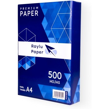 RAYLU PAPER - Fogli A4 80 g, 500 fogli di carta premium multiuso per stampanti laser, inkjet e fotocopiatrici, per ufficio e casa - 500 fogli
