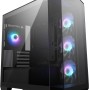 MSI MAG PANO M100R PZ Micro-ATX Case - 3 ventole ARGB da 120 mm e 1 ventola ARGB da 120mm, supporto per GPU, filtri antipolvere, spazio per il routing dei cavi di 33 mm, USB Type-C (20Gbps) - M100R / Micro-ATX