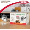 CRASTAN 1870 - Cialde ESE Compostabili - Espresso al Ginseng - Con estratto di Panax Ginseng - Box da 50 Cialde - Compatibili con Macchine Espresso - Privo di zuccheri CRASTAN 1870 - Cialde ESE Compostabili - Espresso al Ginseng - Con estratto di Panax Ginseng - Box da 50 Cialde - Compatibili con Macchine Espresso - Privo di zuccheri