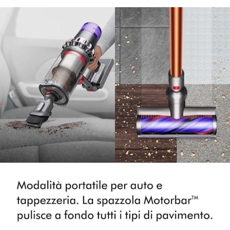 Dyson Cyclone V10 Absolute Aspirapolvere senza filo (nichel/rame)