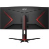 AOC Gaming CU34G2XP - WQHD Curved Monitor da 34 pollici, 180 Hz, FreeSync Prem., HDR400 (3440x1440, 1ms GtG, HDMI, DisplayPort, USB Hub) nero-rosso - 34" WQHD Curvo