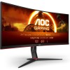 AOC Gaming CU34G2XP - WQHD Curved Monitor da 34 pollici, 180 Hz, FreeSync Prem., HDR400 (3440x1440, 1ms GtG, HDMI, DisplayPort, USB Hub) nero-rosso - 34" WQHD Curvo