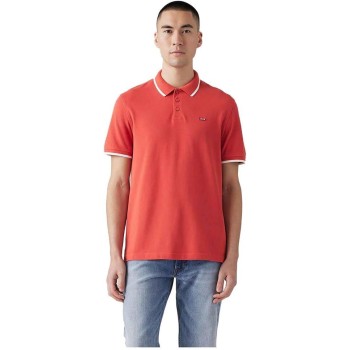Levi's Housemark Polo T-Shirt Uomo - XS Quarter Tipping Sundown Red