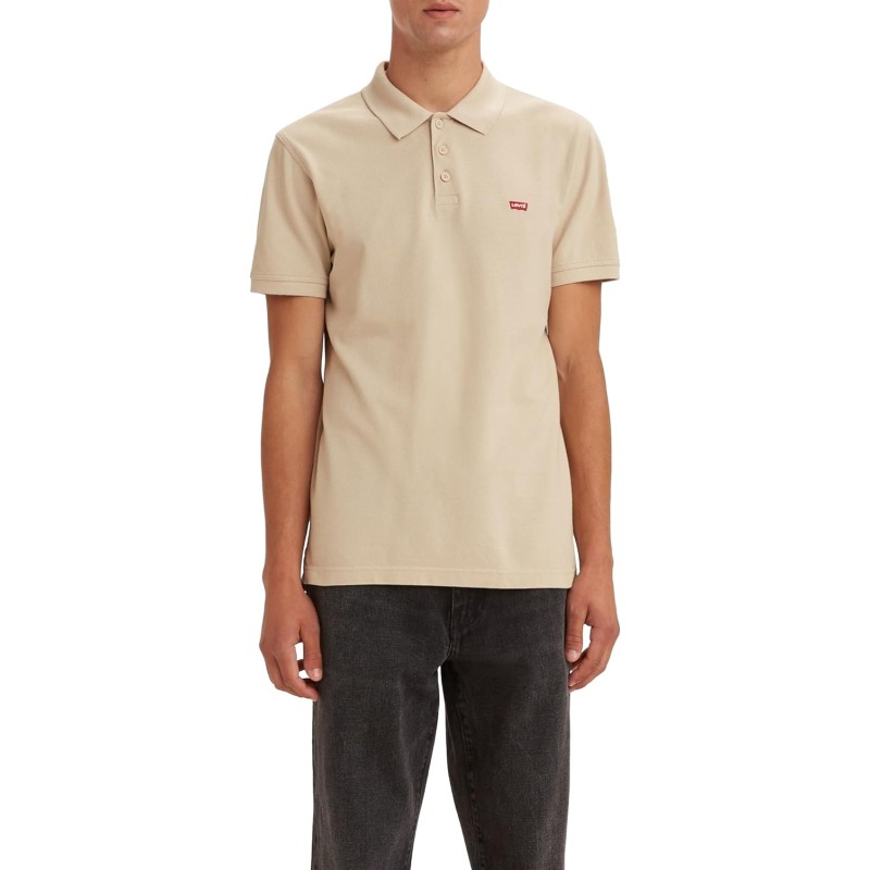 Levi's Housemark Polo T-Shirt Uomo - L Sahara Khaki Levi's Housemark Polo T-Shirt Uomo - L Sahara Khaki