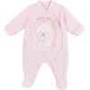 Chicco, Tutina Neonata, con Comoda Apertura Frontale con Bottoncini, in Calda e Morbida Ciniglia, Lavabile in Lavatrice, Abbigliamento Neonata 0-24 Mesi, Idea Regalo Nascita, Designed in Italy - 9 mesi Rosa (2)