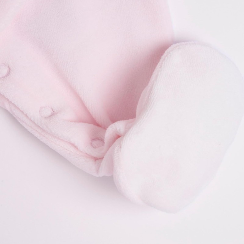 Chicco, Tutina Neonata, con Comoda Apertura Frontale con Bottoncini, in Calda e Morbida Ciniglia, Lavabile in Lavatrice, Abbigliamento Neonata 0-24 Mesi, Idea Regalo Nascita, Designed in Italy - 9 mesi Rosa (2)