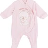 Chicco, Tutina Neonata, con Comoda Apertura Frontale con Bottoncini, in Calda e Morbida Ciniglia, Lavabile in Lavatrice, Abbigliamento Neonata 0-24 Mesi, Idea Regalo Nascita, Designed in Italy - 9 mesi Rosa (2)