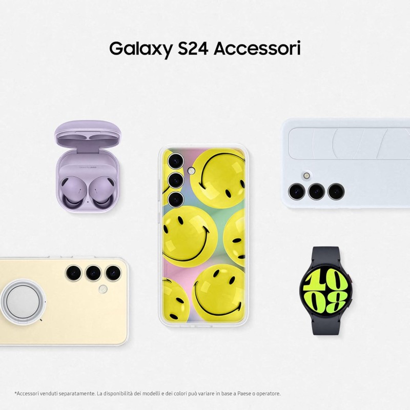 Samsung Galaxy S24 Smartphone AI, Caricatore incluso, Display 6.2'' FHD+ Dynamic AMOLED 2X, Fotocamera 50MP, RAM 8GB, 256GB, 4.000 mAh, Onyx Black [Versione italiana] - 8GB+256GB Onyx Black