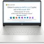 HP Laptop 14s-dq3000sl, Intel Celeron N4500, RAM4GB DDR4, SSD 128GB, Scheda Intel UHD, Display 14” FHD, SVA, Antiriflesso, Wi-Fi, Bluetooth 4.2, Win11S, Microsoft 365 Personal 12 mesi incluso, Argento - 14"