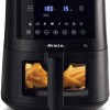 Ariete 4633 Friggitrice ad aria 4L, 1400W, Capacità 4L, 9 programmi, Funzione Shake e Grill, Temperatura fino a 200°C, Nero - 4 Litri