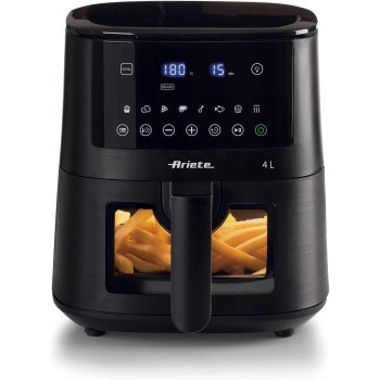 Ariete 4633 Friggitrice ad aria 4L, 1400W, Capacità 4L, 9 programmi, Funzione Shake e Grill, Temperatura fino a 200°C, Nero - 4 Litri Ariete 4633 Friggitrice ad aria 4L, 1400W, Capacità 4L, 9 programmi, Funzione Shake e Grill, Temperatura fino a 200°C, Nero - 4 Litri