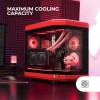 Mars Gaming MC-3T, Case Gaming Custom ATX, Vetro Temperato Continuo Tripla Finestra, Supporto Raffreddamento Liquido Completo, Doppia Camera Laterale, 3x Slot PCI Verticali, USB-C e USB 3.0, Rosso Mars Gaming MC-3T, Case Gaming Custom ATX, Vetro Temperato Continuo Tripla Finestra, Supporto Raffreddamento Liquido Completo, Doppia Camera Laterale, 3x Slot PCI Verticali, USB-C e USB 3.0, Rosso