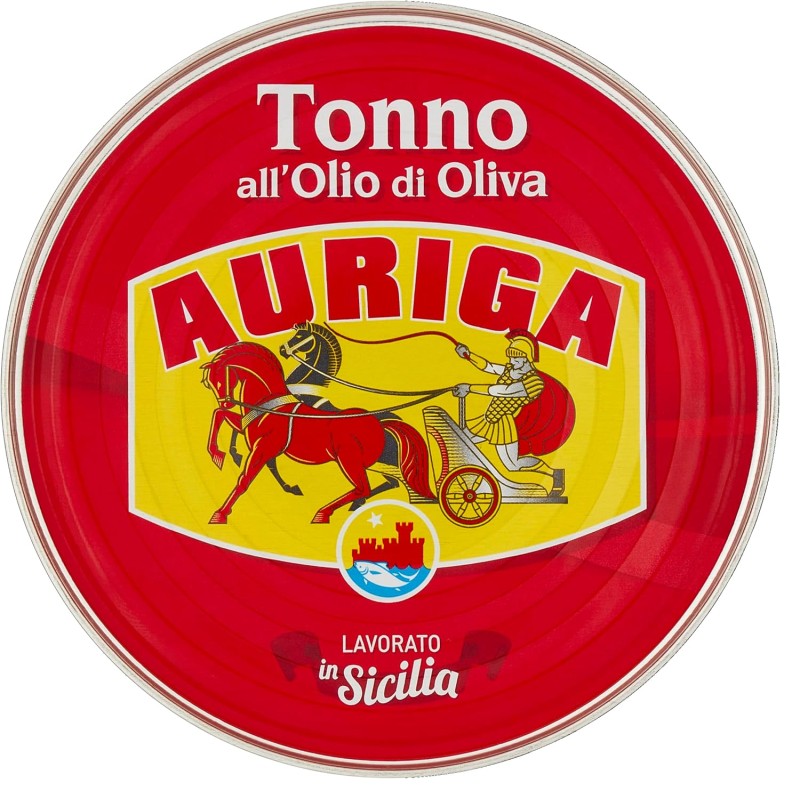 Tonno Auriga all'olio di oliva 600gr. Formato Magnum.Fonte di proteine. Senza conservanti.