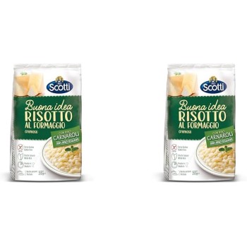 Riso Scotti, Risotto al Formaggio Cremoso, Riso Carnaroli con Formaggio, Senza Glutine, Pronto in 12 Minuti, 210 g (Confezione da 2) - 210 g (Confezione da 2) Riso Scotti, Risotto al Formaggio Cremoso, Riso Carnaroli con Formaggio, Senza Glutine, Pronto in 12 Minuti, 210 g (Confezione da 2) - 210 g (Confezione da 2)