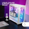 Mars Gaming MC-XP, Case Custom E-ATX, Vetro Temperato a Doppia Finestra, Supporto per il Raffreddamento a Liquido Completo, XXL Gaming Tower, PCI Verticale, USB 3.0, Bianco Mars Gaming MC-XP, Case Custom E-ATX, Vetro Temperato a Doppia Finestra, Supporto per il Raffreddamento a Liquido Completo, XXL Gaming Tower, PCI Verticale, USB 3.0, Bianco