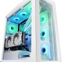 Mars Gaming MC-XP, Case Custom E-ATX, Vetro Temperato a Doppia Finestra, Supporto per il Raffreddamento a Liquido Completo, XXL Gaming Tower, PCI Verticale, USB 3.0, Bianco