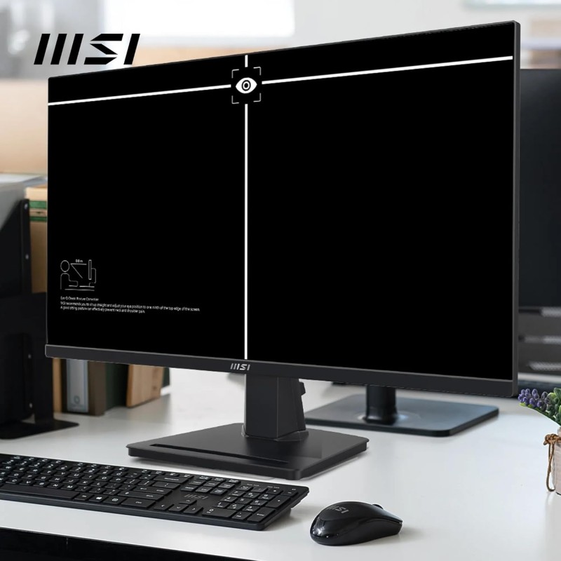 MSI PRO MP275 Monitor 27" FHD - Pannello IPS (1920 x 1080), 100 Hz, Schermo Eye-Friendly, Altoparlanti Integrati, Inclinabile - HDMI 1.4b, D-Sub (VGA). - 27" Nero MSI PRO MP275 Monitor 27" FHD - Pannello IPS (1920 x 1080), 100 Hz, Schermo Eye-Friendly, Altoparlanti Integrati, Inclinabile - HDMI 1.4b, D-Sub (VGA). - 27" Nero