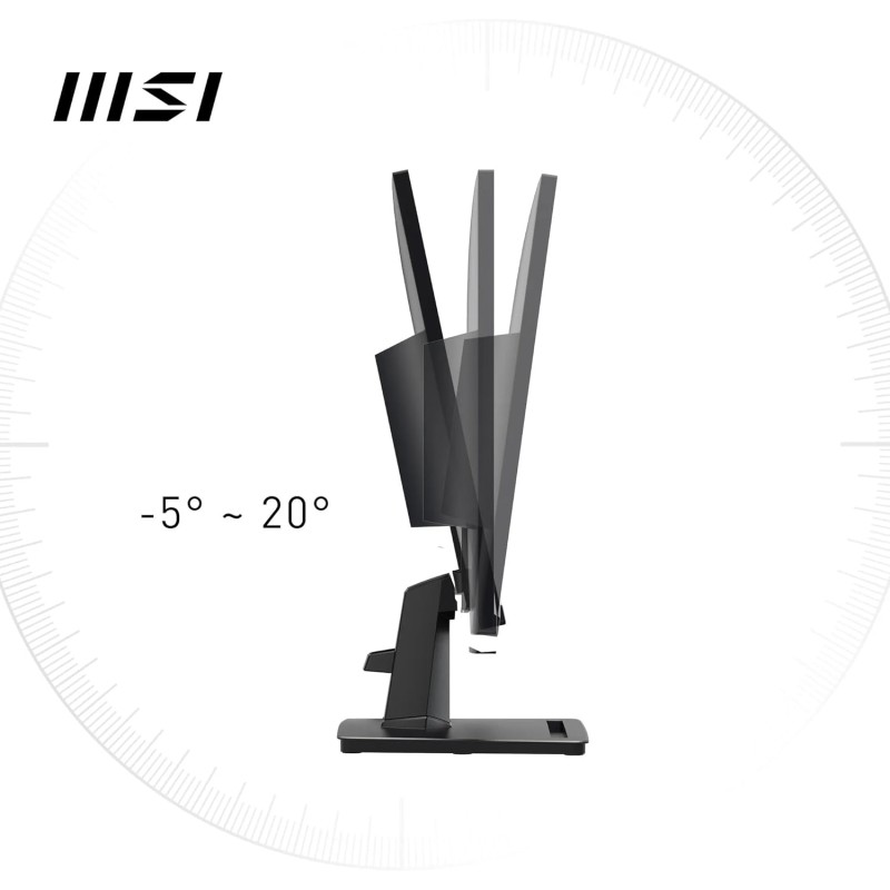 MSI PRO MP275 Monitor 27" FHD - Pannello IPS (1920 x 1080), 100 Hz, Schermo Eye-Friendly, Altoparlanti Integrati, Inclinabile - HDMI 1.4b, D-Sub (VGA). - 27" Nero MSI PRO MP275 Monitor 27" FHD - Pannello IPS (1920 x 1080), 100 Hz, Schermo Eye-Friendly, Altoparlanti Integrati, Inclinabile - HDMI 1.4b, D-Sub (VGA). - 27" Nero