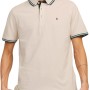 JACK & JONES Polo Plain Shirt Collar Polo - S Beige - Blu