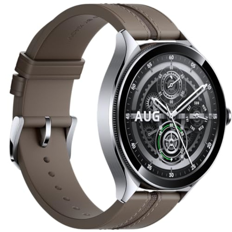 Xiaomi Watch 2 Pro 4G (LTE) Smartwatch (135-205 mm, Leder, Silber/Braun), Braun, Unico, Klassisch Xiaomi Watch 2 Pro 4G (LTE) Smartwatch (135-205 mm, Leder, Silber/Braun), Braun, Unico, Klassisch