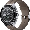 Xiaomi Watch 2 Pro 4G (LTE) Smartwatch (135-205 mm, Leder, Silber/Braun), Braun, Unico, Klassisch