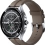 Xiaomi Watch 2 Pro 4G (LTE) Smartwatch (135-205 mm, Leder, Silber/Braun), Braun, Unico, Klassisch