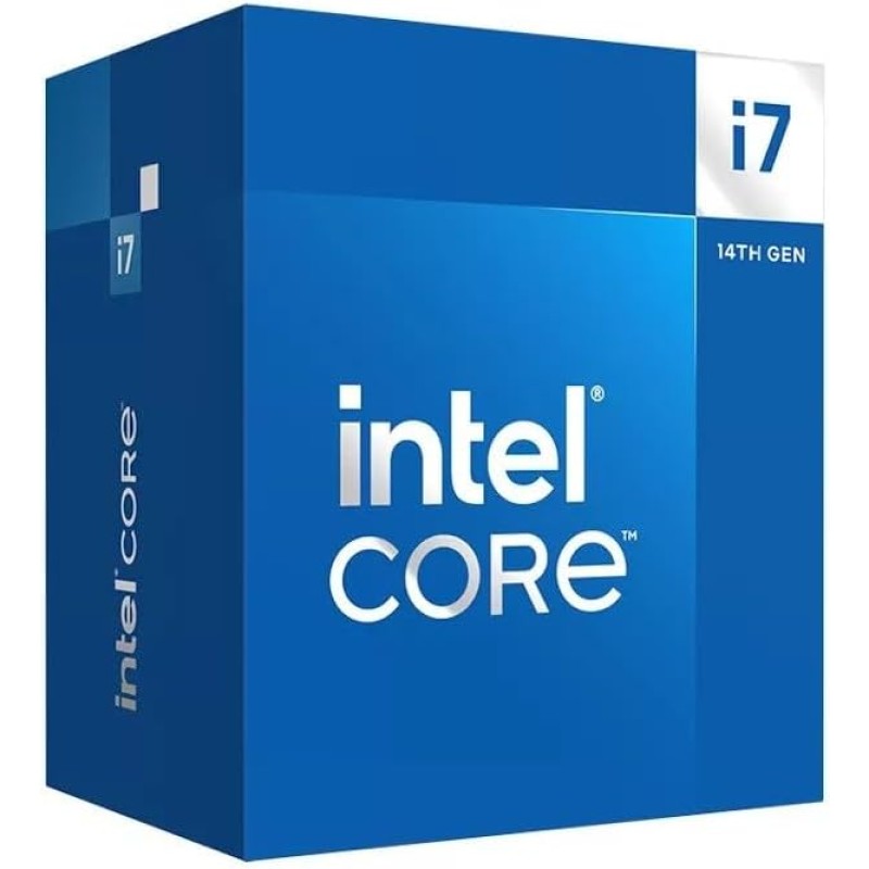 Intel® Core™ i7-14700F per sistemi desktop 14700F 20 core 8 P-core + 12 E-core fino a 5,4 GHz Intel® Core™ i7-14700F per sistemi desktop 14700F 20 core 8 P-core + 12 E-core fino a 5,4 GHz