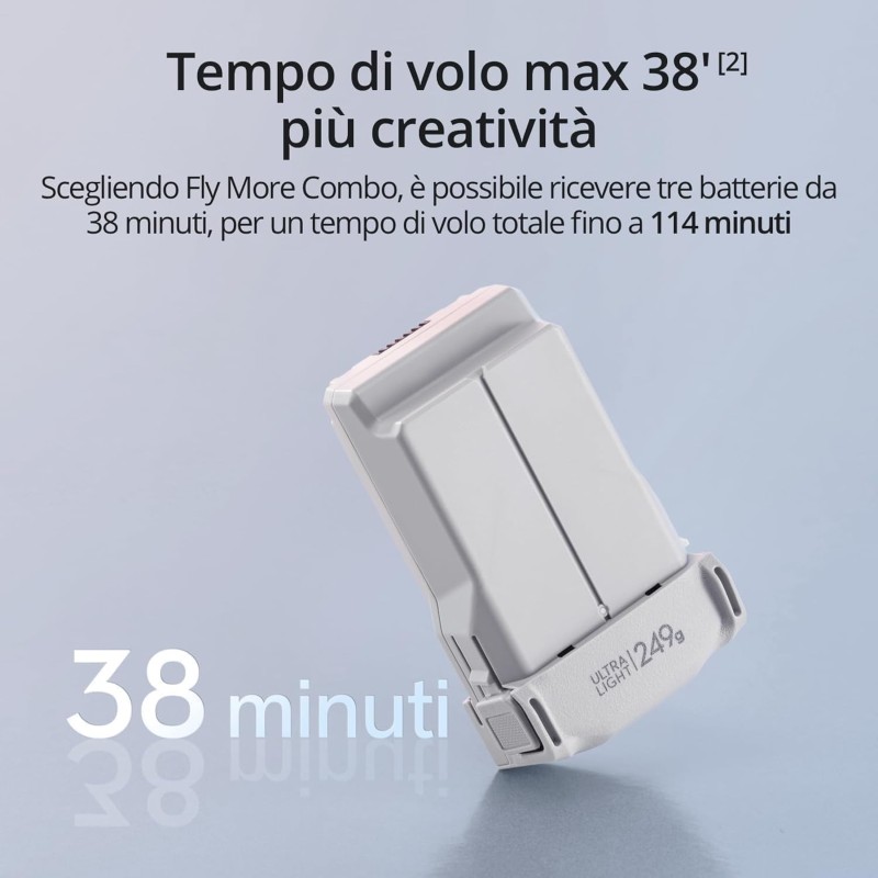 DJI Mini 3 – Mini drone con fotocamera leggero e pieghevole con video in 4K HDR, autonomia di 38 minuti, Riprese verticali native e funzioni intelligenti, C0 DJI Mini 3 – Mini drone con fotocamera leggero e pieghevole con video in 4K HDR, autonomia di 38 minuti, Riprese verticali native e funzioni intelligenti, C0