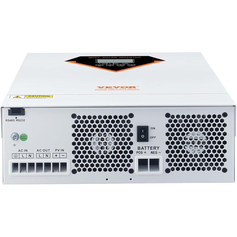 VEVOR Inverter Ibrido da 5500W Convertitore Solare Ibrido 230V CA Onda Sinusoidale Pura Off-Grid con Regolatore di Carica Solare MPPT 100A Integrato, Inverter Solare Ibrido Regolatore MPPT Integrato