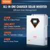 VEVOR Inverter Ibrido da 5500W Convertitore Solare Ibrido 230V CA Onda Sinusoidale Pura Off-Grid con Regolatore di Carica Solare MPPT 100A Integrato, Inverter Solare Ibrido Regolatore MPPT Integrato