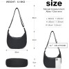 Miss Lulu Borsa Tracolla Donna Nero Nylon Impermeabile, Borse Mezzaluna Marsupio Spalla Con con Tracolla Regolabile, Messenger Crossbody Bag per Shopping Viaggio - 2-1 Nero Miss Lulu Borsa Tracolla Donna Nero Nylon Impermeabile, Borse Mezzaluna Marsupio Spalla Con con Tracolla Regolabile, Messenger Crossbody Bag per Shopping Viaggio - 2-1 Nero
