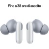 OPPO Enco Buds2 Pro Auricolari True Wireless, Autonomia 38h, Driver da 12.4mm, Bluetooth 5.3, Raggio 10m, Controlli Touch, Cancellazione del rumore IA, Android e iOS, IP55, [Versione Italiana],White - Pro White