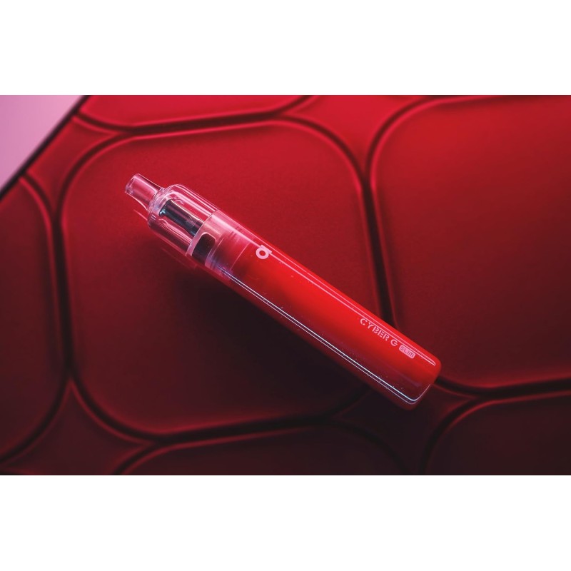 Aspire Cyber G Slim Sigaretta Elettronica per Svapo di Guancia - Pod Mod Kit Tiro Automatico, Batteria 1200 mAh, Voltaggio 3,4V, Cartuccia TG Pod 3ml Senza Liquido Senza Nicotina (Red) - Red