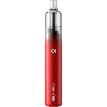 Aspire Cyber G Slim Sigaretta Elettronica per Svapo di Guancia - Pod Mod Kit Tiro Automatico, Batteria 1200 mAh, Voltaggio 3,4V, Cartuccia TG Pod 3ml Senza Liquido Senza Nicotina (Red) - Red