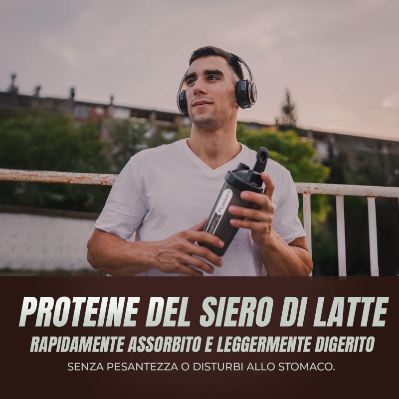 Healthy FUSION Whey protein 100% pura | Proteine Whey + Collagene + Magnesio | Proteine del siero di Latte isolate per lo sviluppo muscolare | Massa muscolare pulita | 1000 g caramello salato Healthy FUSION Whey protein 100% pura | Proteine Whey + Collagene + Magnesio | Proteine del siero di Latte isolate per lo sviluppo muscolare | Massa muscolare pulita | 1000 g caramello salato