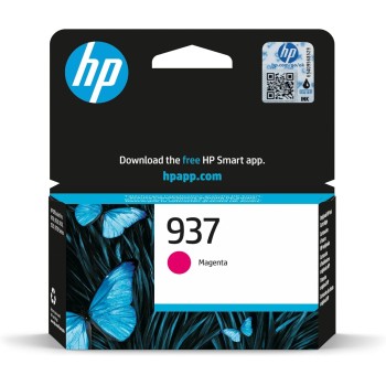 HP 937 4S6W3NE, Cartuccia Originale HP da 800 Pagine, Compatibile con le Stampanti HP OfficeJet Pro 9110, 9120, 9130, 9720 e 9730, Magenta - Magenta