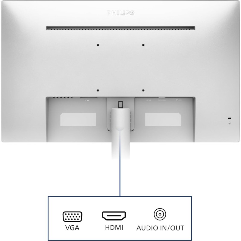 PHILIPS Monitor, HDMI - VGA, Altoparlante V8, 2022, 24 Pollici FHD White, altoparlante integrato - 24" PHILIPS Monitor, HDMI - VGA, Altoparlante V8, 2022, 24 Pollici FHD White, altoparlante integrato - 24"