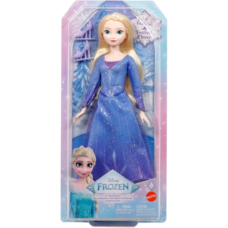 Mattel Disney Frozen - Elsa, bambola alla moda con abito da pattinaggio sul ghiaccio, accessori, scarpe e pattini rimovibili inclusi, giocattolo per bambini, 3+ anni, JBG53 - Blu - Elsa Con I Pattini Mattel Disney Frozen - Elsa, bambola alla moda con abito da pattinaggio sul ghiaccio, accessori, scarpe e pattini rimovibili inclusi, giocattolo per bambini, 3+ anni, JBG53 - Blu - Elsa Con I Pattini