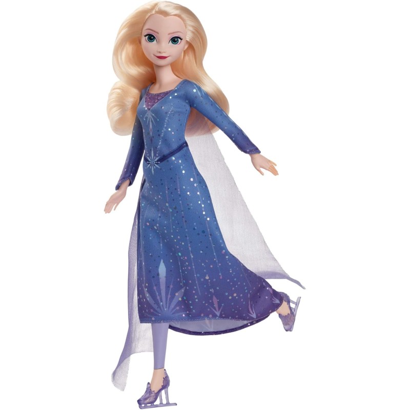 Mattel Disney Frozen - Elsa, bambola alla moda con abito da pattinaggio sul ghiaccio, accessori, scarpe e pattini rimovibili inclusi, giocattolo per bambini, 3+ anni, JBG53 - Blu - Elsa Con I Pattini Mattel Disney Frozen - Elsa, bambola alla moda con abito da pattinaggio sul ghiaccio, accessori, scarpe e pattini rimovibili inclusi, giocattolo per bambini, 3+ anni, JBG53 - Blu - Elsa Con I Pattini