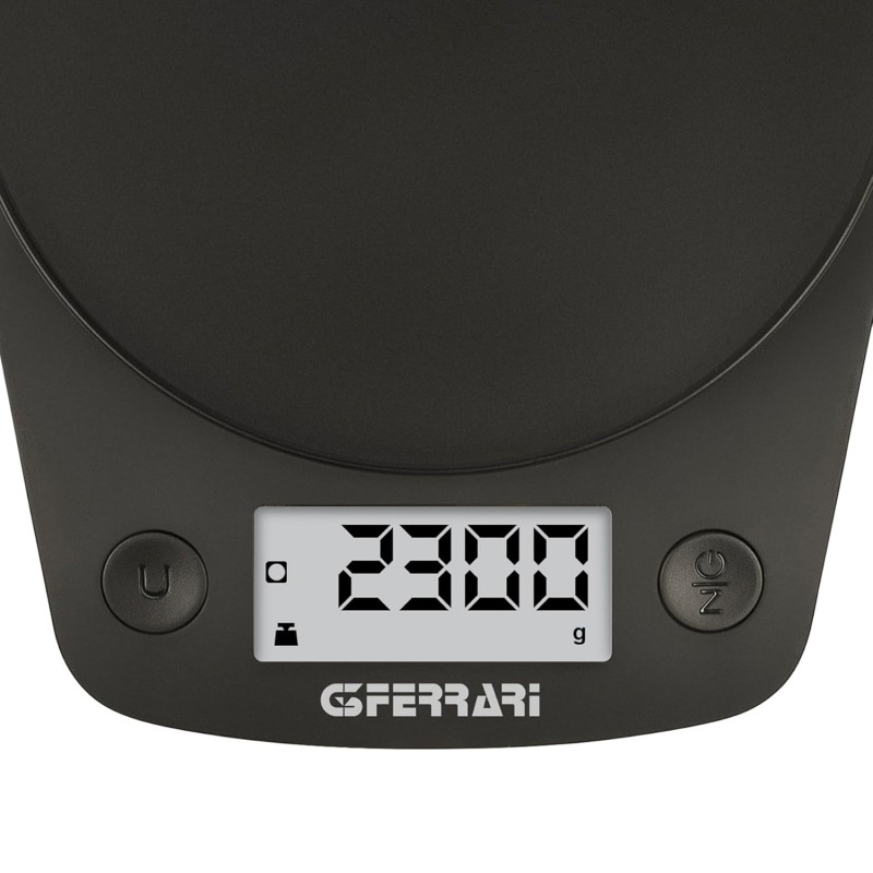 G3 Ferrari G20161 Equa Bilancia da cucina, Ciotola 2L, display retroilluminato, 0,1 gr/Kg, Sensore ad alta precisione - Nero opaco G3 Ferrari G20161 Equa Bilancia da cucina, Ciotola 2L, display retroilluminato, 0,1 gr/Kg, Sensore ad alta precisione - Nero opaco
