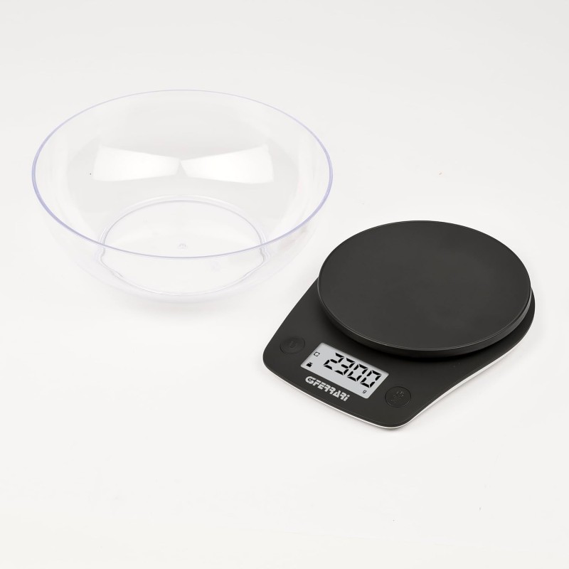 G3 Ferrari G20161 Equa Bilancia da cucina, Ciotola 2L, display retroilluminato, 0,1 gr/Kg, Sensore ad alta precisione - Nero opaco G3 Ferrari G20161 Equa Bilancia da cucina, Ciotola 2L, display retroilluminato, 0,1 gr/Kg, Sensore ad alta precisione - Nero opaco