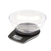 G3 Ferrari G20161 Equa Bilancia da cucina, Ciotola 2L, display retroilluminato, 0,1 gr/Kg, Sensore ad alta precisione - Nero opaco