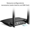 TP-Link TL-MR110 Cat4 Router 4G LTE Wireless N300Mbps, Router WiFi con Sim, Due Antenne LTE Rimovibili, Porta LAN/WAN, Modem 4G Sim, Senza Configurazione, Collega Fino a 32 Dispositivi, Plug&Play